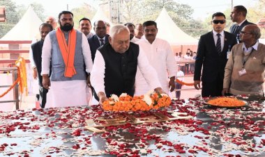 देशरत्न डॉ० राजेन्द्र प्रसाद के 63वें निर्वाण दिवस के अवसर पर CM ने भावभीनी श्रद्धांजलि अर्पित की