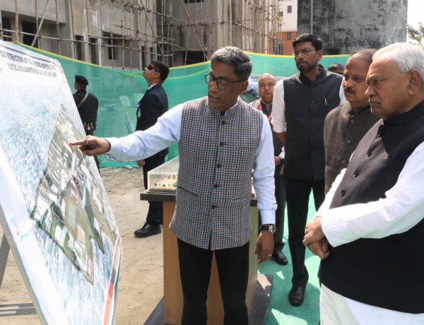 मुख्यमंत्री ने IGIMS पटना में 1200 शैय्या के नये अस्पताल भवन सह आवसीय भवन के निर्माण कार्य का लिया जायजा, तेजी से पूर्ण करने का दिया निर्देश