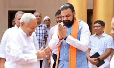 मुख्यमंत्री सम्राट चौधरी से मिलने पहुंचे पूर्व सीएम नीतीश कुमार, 20 मिनट तक हुई बातचीत, कंधे पर हाथ रखकर खिचवाई फोटो