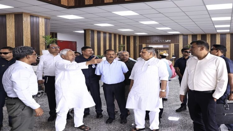 सीएम नीतीश ने बिपार्ड स्किल पार्क के दक्षता भवन का किया निरीक्षण, अधिकारियों को दिये निर्देश