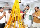 मुख्यमंत्री ने खाजपुरा स्थित शिव मंदिर में पूजा-अर्चना कर राज्य की सुख, शांति एवं समृद्धि की कामना की