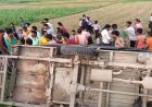 बगहा में बड़ा हादसा: स्कूल वैन पलटी, 10 बच्चे घायल, चालक मौके से फरार.