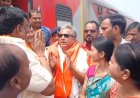 बिहार सरकार के नगर विकास एवं आवास मंत्री नीतीश मिश्रा पहुंचे सुल्तानगंज, श्रावणी मेले को लेकर की चर्चा