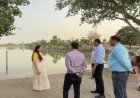 औरंगाबाद के जिला पदाधिकारी अभिलाषा शर्मा ने किया उमंगेश्वरी तालाब का निरीक्षण, योजना पदाधिकारी को दिया ये आदेश