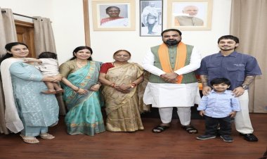 CM सम्राट ने भारतीय क्रिकेटर ईशान किशन को राज्य सरकार को दिए एक करोड़ रूपये की राशि