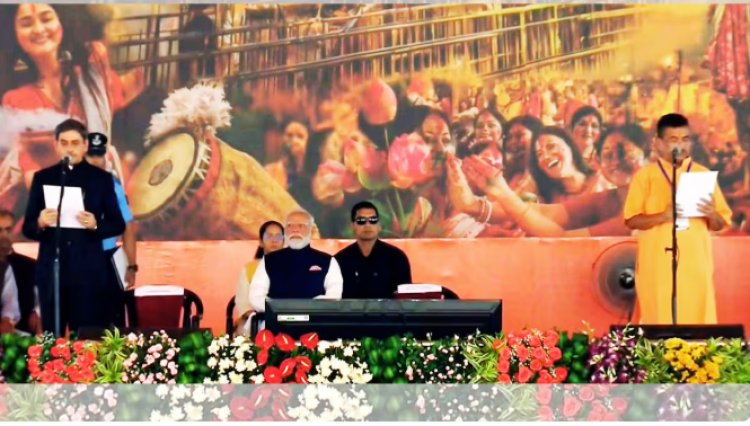 बंगाल के नए सीएम बने शुभेंदु, दिलीप घोष समेत चार विधायकों ने बांग्ला में ली मंत्री पद की शपथ,पीएम मोदी और एनडीए शासित राज्यों के सीएम बने गवाह