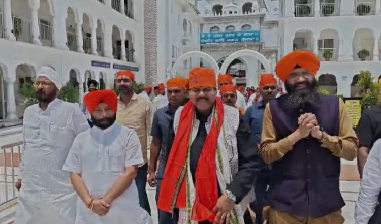 मंत्री बनने के बाद पहली बार पटना साहिब पहुंचे शिक्षा मंत्री मिथिलेश तिवारी, तख्त श्री हरमंदिर जी में टेका मत्था, कोचिंग शिक्षक से शिक्षा मंत्री तक का सफर