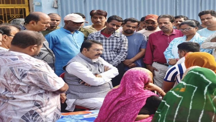 बिहार भाजपा अध्यक्ष संजय सरावगी स्वर्गीय श्रवण राम के परिजनों से की मुलाकात, बंधाया ढांढस
