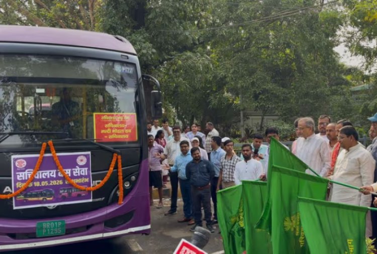 पटना में सचिवालय कर्मियों के लिए इलेक्ट्रिक और पिंक बस शुरू, परिवहन मंत्री दामोदर राउत ने हरी झंडी दिखाकर बस को किया रवाना, जानिए  किन 5 रूटों पर होगा परिचालन