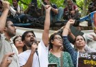 जंतर मंतर पर CJP के संस्थापक अभिजीत दिपके बोले: आप हमारी सोशल मीडिया पोस्ट हटा सकते हैं, लेकिन हमें नहीं