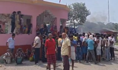 समस्तीपुर में गिट्टी-बालू कारोबारी की गोली मारकर हत्या, 3 घंटे तक सड़क जाम।