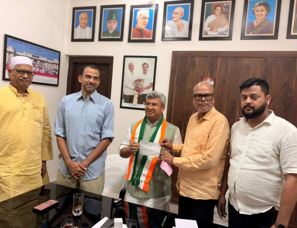 जवाहर कुमार झा कांग्रेस में शामिल, संगठन को मिलेगी नई मजबूती : राजेश राम