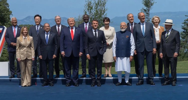 प्रधान मंत्री नरेंद्र मोदी  52वें G7 शिखर सम्मेलन में हिस्सा बने ।