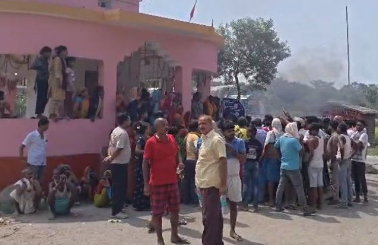 समस्तीपुर में गिट्टी-बालू कारोबारी की गोली मारकर हत्या, 3 घंटे तक सड़क जाम।